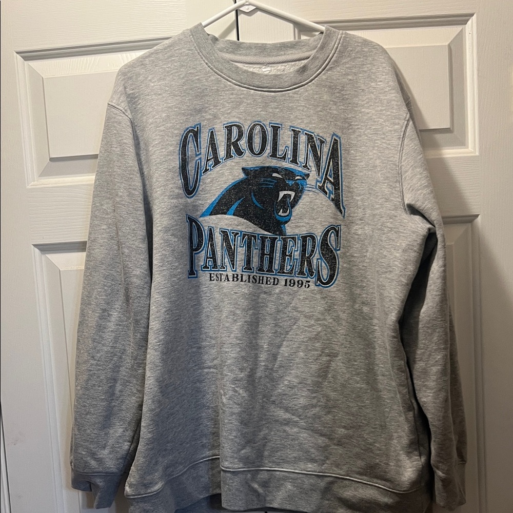 Gray Carolina Panthers Sweatshirt